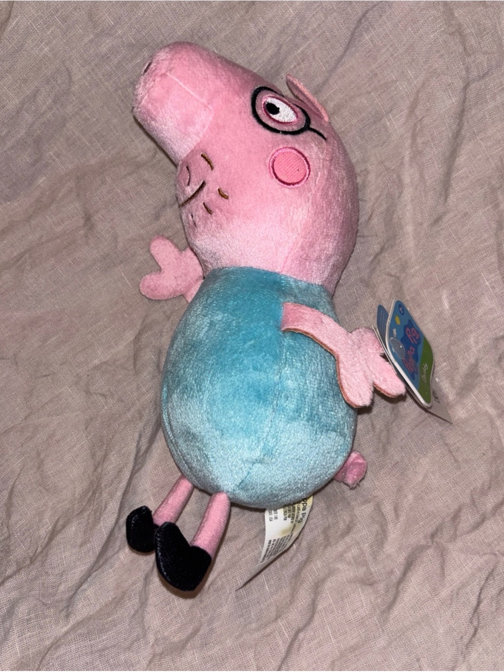 Peppa Pig Daddy Pig 8” Plush Toy Factory/Hasbro 2024